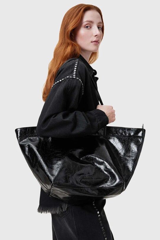 Δερμάτινη τσάντα AllSaints SERAFINA W123XC