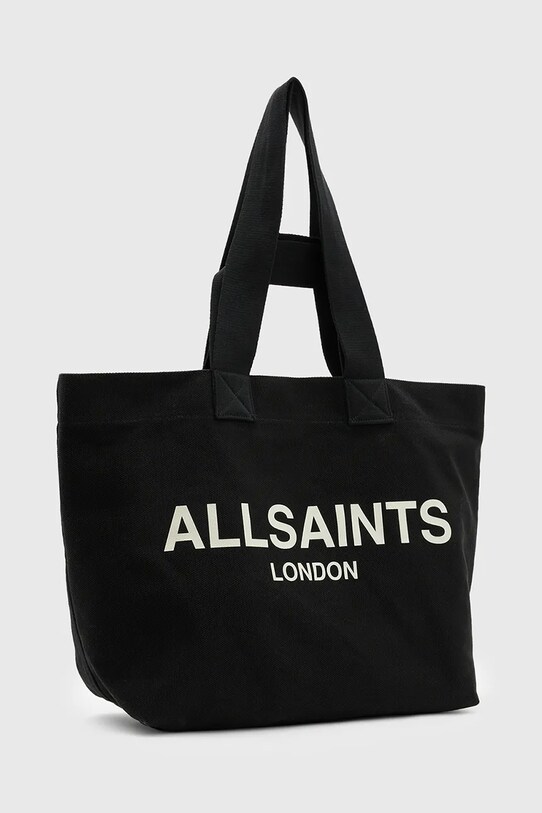 Бавовняна сумка AllSaints ALI W163XA чорний SS25