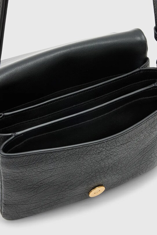 Шкіряна сумочка AllSaints JUPITER чорний W261XC