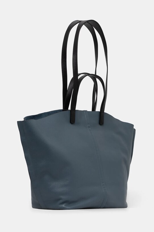 AllSaints bőr táska PHOENIX W493XB kék SS25