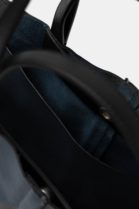 AllSaints bőr táska PHOENIX W493XB kék