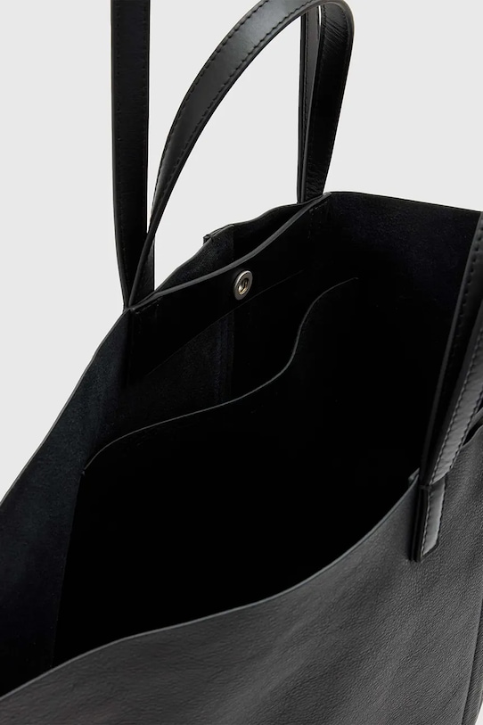 Kožená kabelka AllSaints PHOENIX čierna W493XB