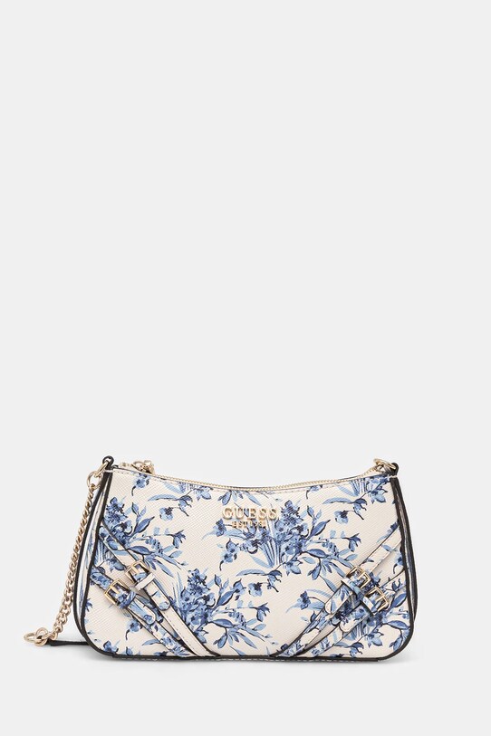 Guess geantă BRAMINA cu modele bej HWFG96.36180