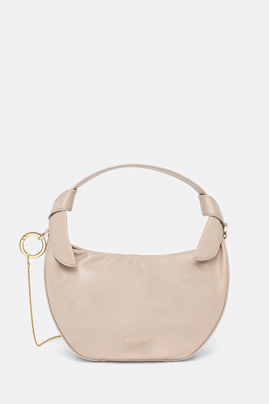 Δερμάτινη τσάντα Guess JOLIE λείο δέρμα μπεζ HWJOAA.P5202