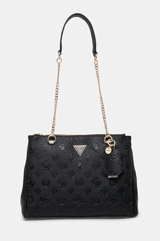 Τσάντα Guess CRESIDIA απλικέ μαύρο HWPG93.49090