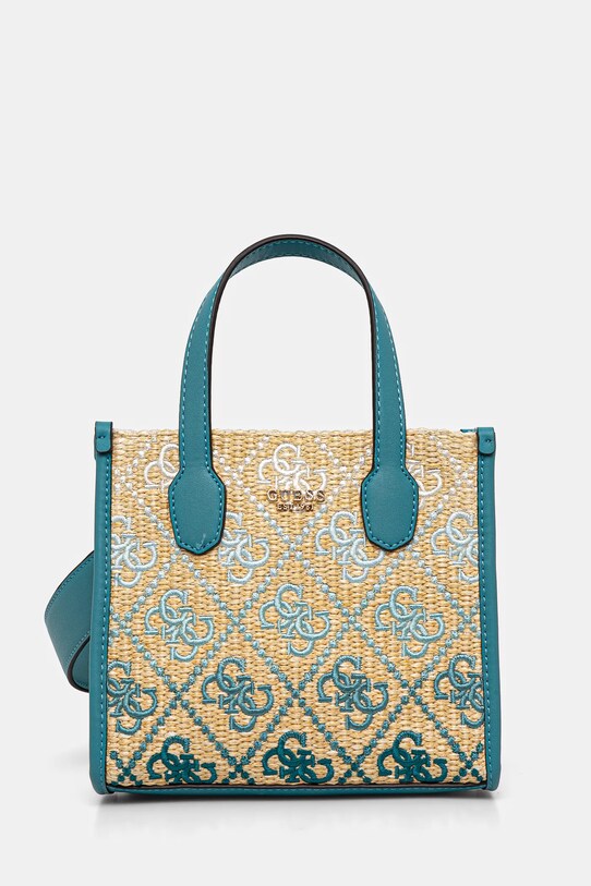 Τσάντα Guess SILVANA απομίμηση λείου δέρματος μπεζ HWSW86.65770