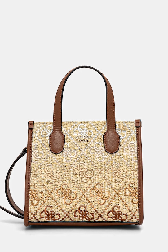 Guess torebka SILVANA nie mieści A4 beżowy HWSW86.65770