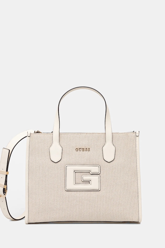 Guess torebka tekstylny beżowy HWWG91.98220