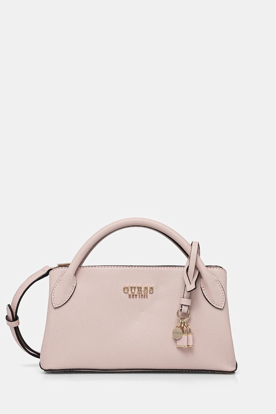 Τσάντα Guess FEDANA απομίμηση λείου δέρματος ροζ HWZG96.43050