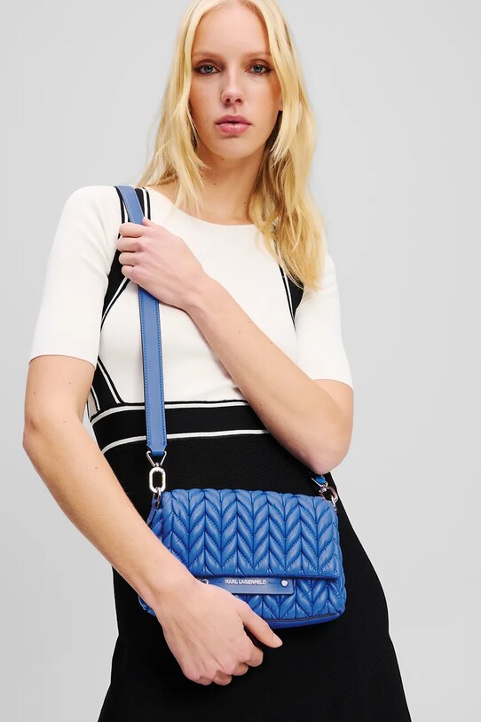 Karl Lagerfeld torebka K/WEAVE A2W30153 granatowy