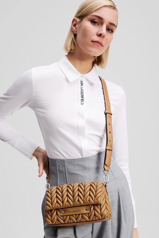 Karl Lagerfeld torebka A2W30153 brązowy SS25