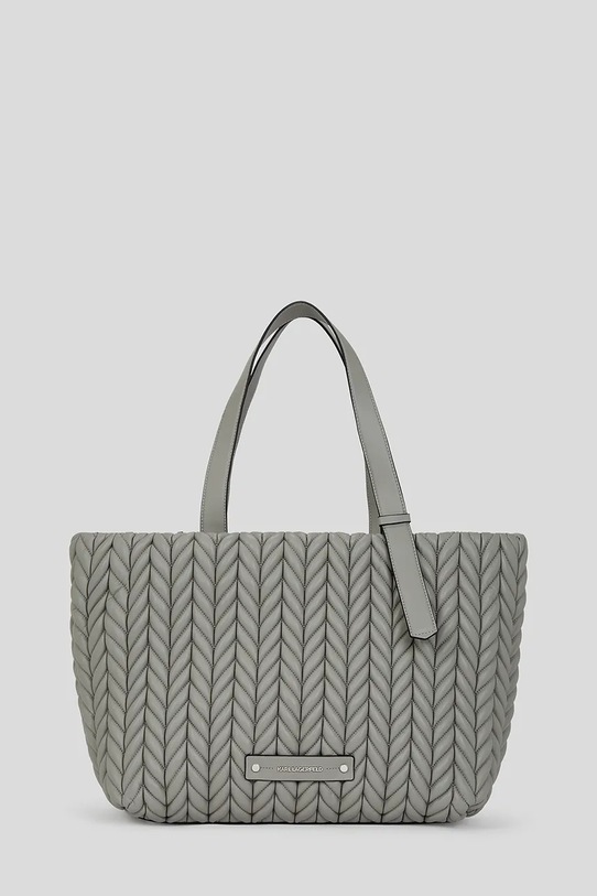Karl Lagerfeld torebka K/WEAVE mieści A4 szary A2W30199