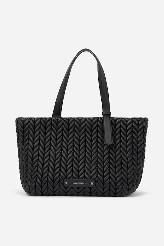Сумочка Karl Lagerfeld K/WEAVE вміщує А4 чорний A2W30199