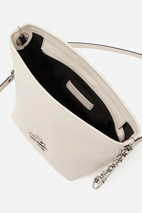 Doplňky Kožená kabelka Karl Lagerfeld K/AUTOGRAPH A2W30201 bílá