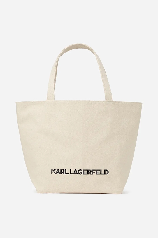 Karl Lagerfeld poseta cu doua fete A2W50003 bej SS25