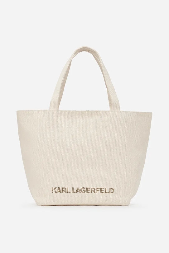 Karl Lagerfeld torebka dwustronna A2W50024 beżowy SS25