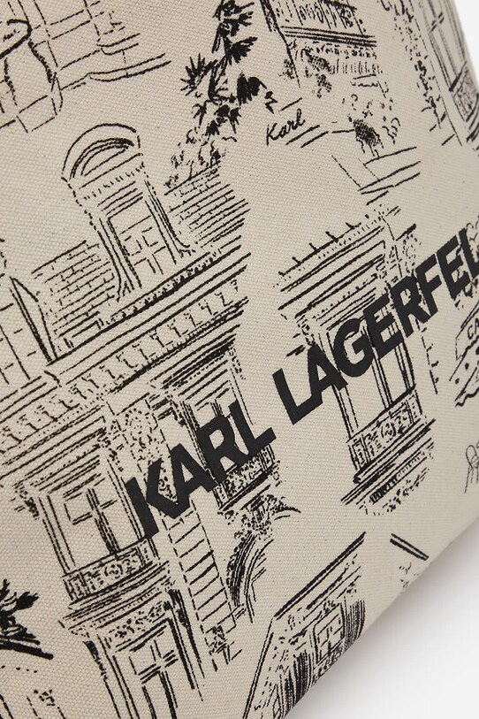 Doplňky Bavlněná kabelka Karl Lagerfeld A2W50036 béžová