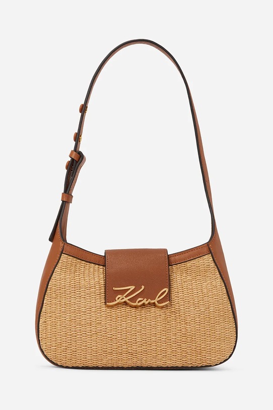 Torba Karl Lagerfeld bez uzorka bež A2W30011