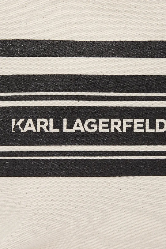 Хлопковая сумка Karl Lagerfeld белый A2W30229