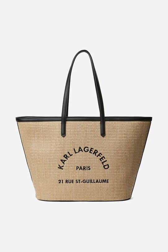 Kabelka Karl Lagerfeld textilný béžová A2W30245