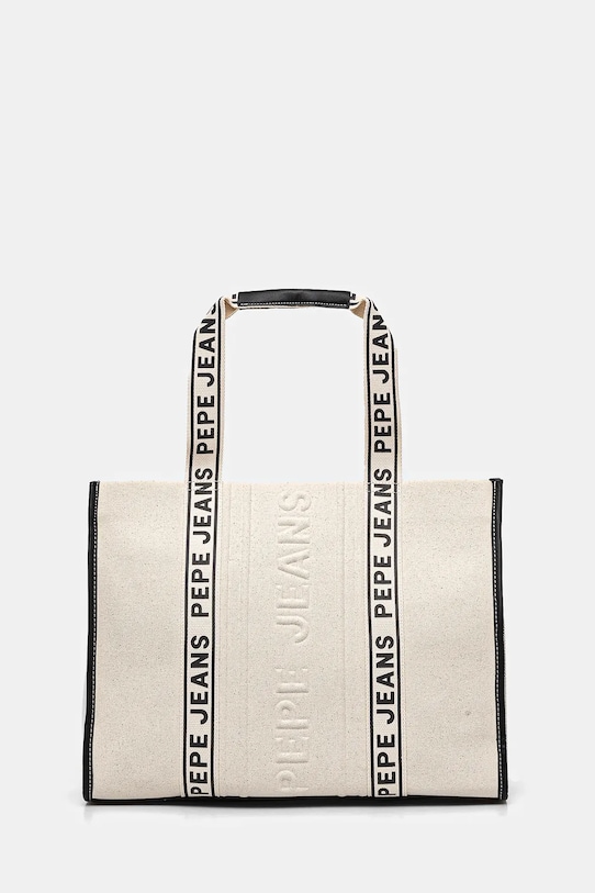 Pepe Jeans torebka ZENDA MERIT mieści A4 beżowy PL031631