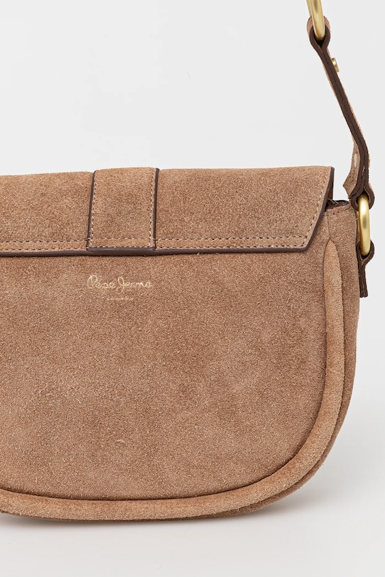 Akcesoria Pepe Jeans torebka zamszowa CRISHA PURE PL031641 brązowy