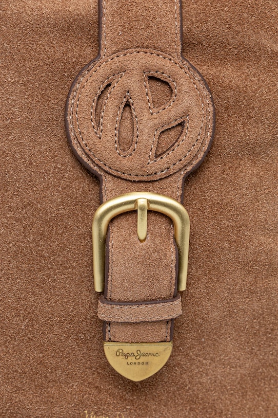 Pepe Jeans velúr táska CASSIDY SUEDE PL031654 barna