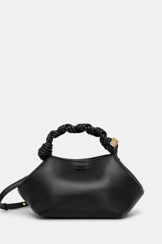 GANNI torebka skórzana Bou Bag Small gładkie czarny A5241