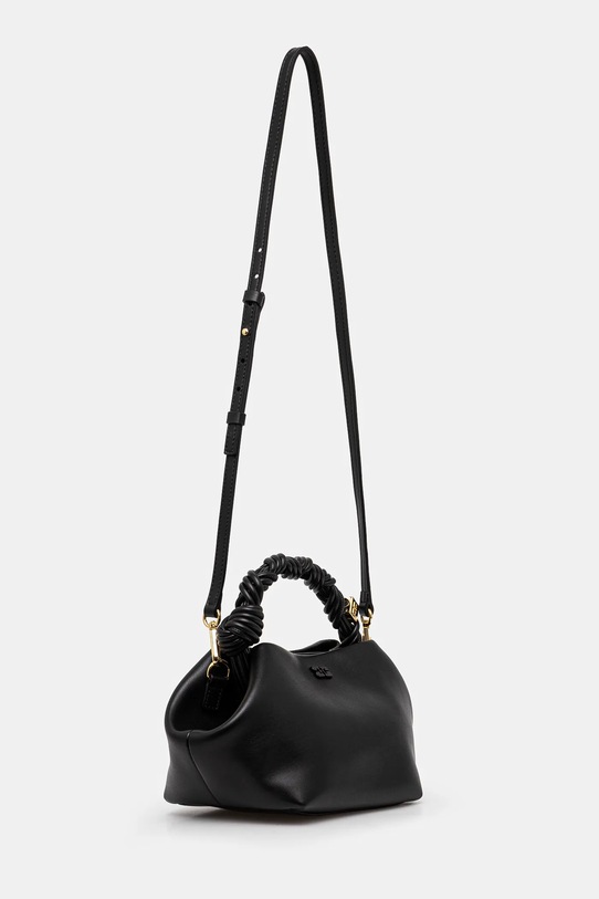 Кожаная сумочка GANNI Bou Bag Small A5241 чёрный SS25