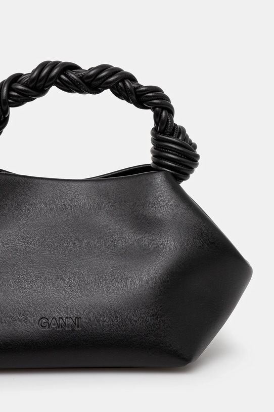 Akcesoria GANNI torebka skórzana Bou Bag Small A5241 czarny