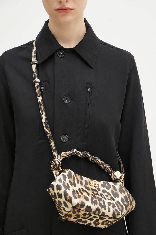 Accessories GANNI handbag Bou Bag Mini Print A5817 beige