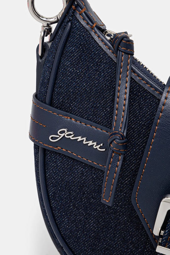 GANNI cotton handbag Bucky Bag Small Crossbody Denim navy A6137