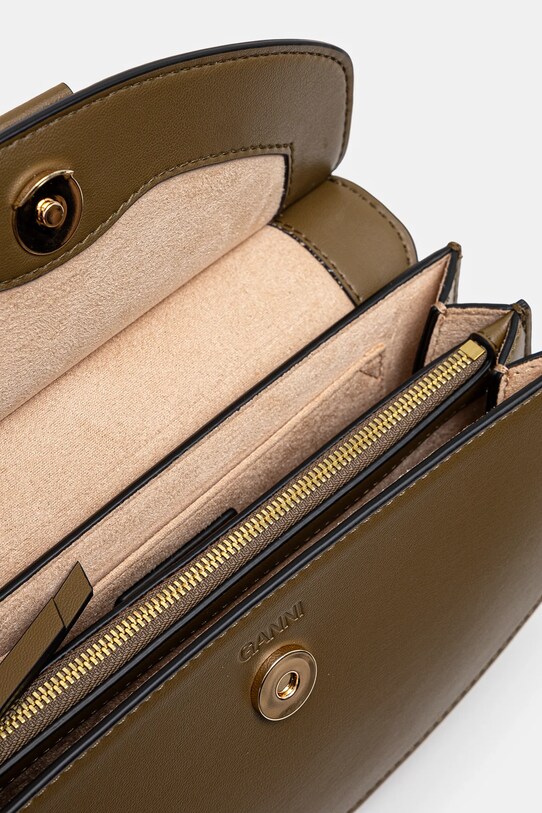 Сумочка GANNI Apo-G Bag Mini Top Handle A6353 зелений