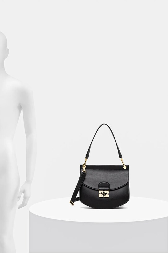 Kožená kabelka GANNI Apo-G Bag Small A6449