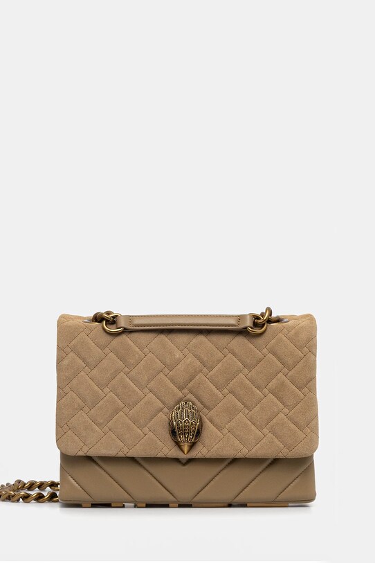 Usnjena torbica Kurt Geiger London KENSINGTON Ustreza A4 zelena 9959847219