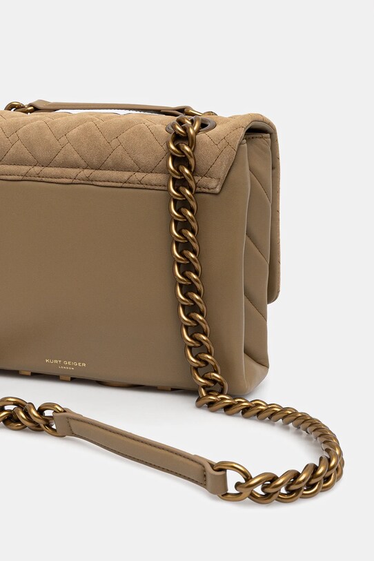 Accesorii Kurt Geiger London poseta de piele KENSINGTON 9959847219 verde