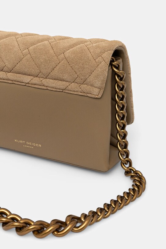 Accesorii Kurt Geiger London poseta de piele KENSINGTON 9594547219 verde