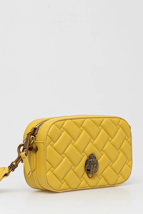 Kožna torba Kurt Geiger London KENSINGTON 9078993109 zlatna SS25