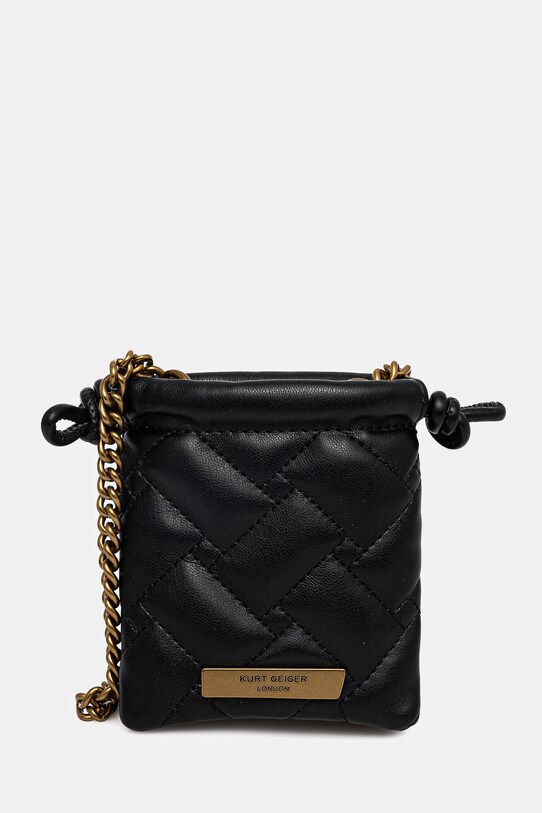 Kabelka Kurt Geiger London KENSINGTON hladký černá 4375500979