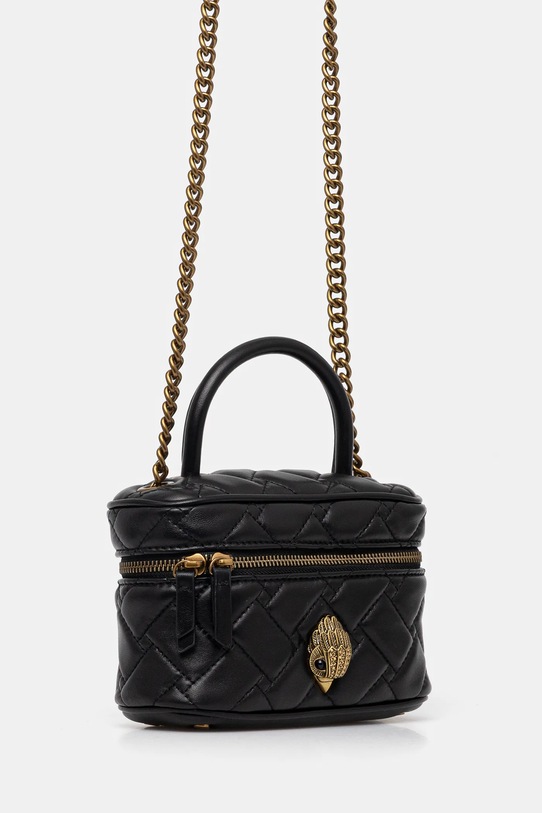 Kožna torba Kurt Geiger London KENSINGTON 4375100109 crna SS25