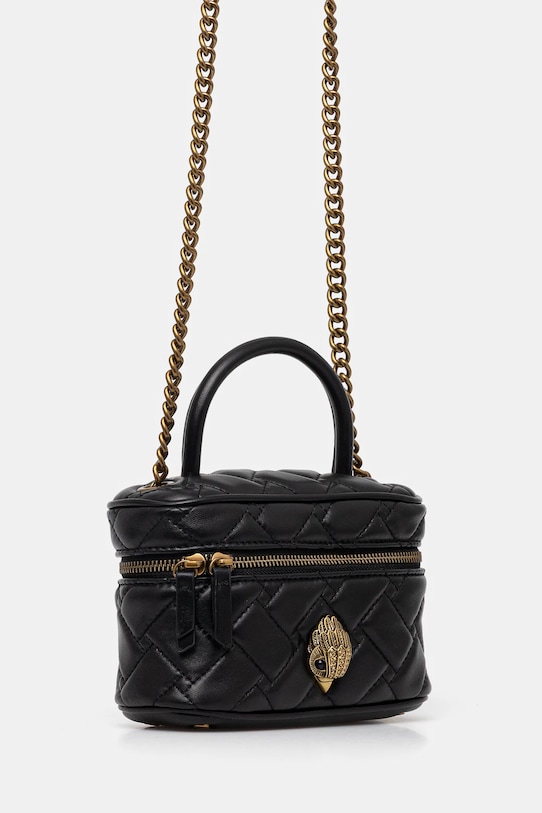 Kožna torba Kurt Geiger London KENSINGTON 4375100109 crna SS25
