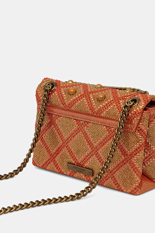 Akcesoria Kurt Geiger London torebka KENSINGTON 4374955609 pomarańczowy