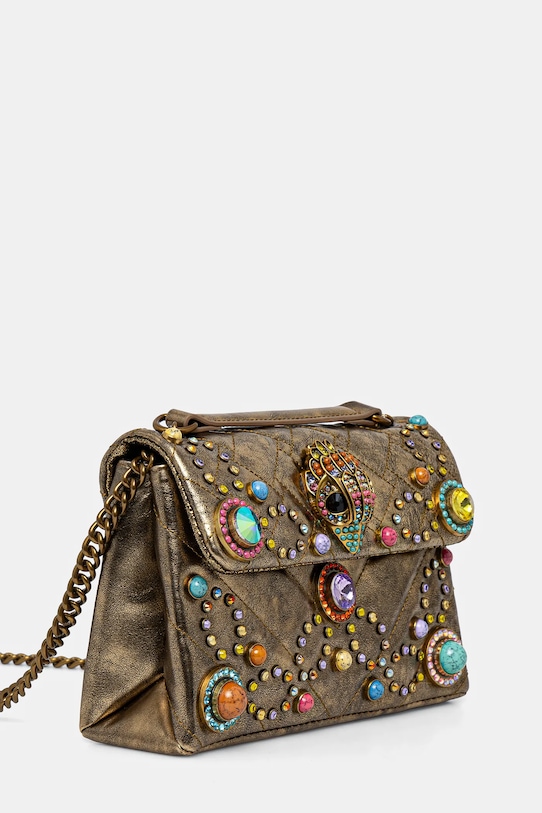 Шкіряна сумочка Kurt Geiger London KENSINGTON 4373060109 золотий SS25