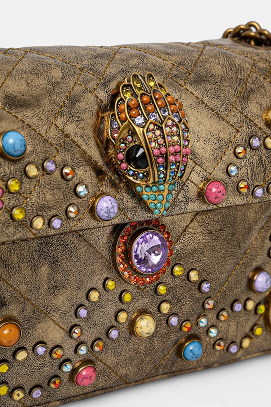 Шкіряна сумочка Kurt Geiger London KENSINGTON золотий 4373060109