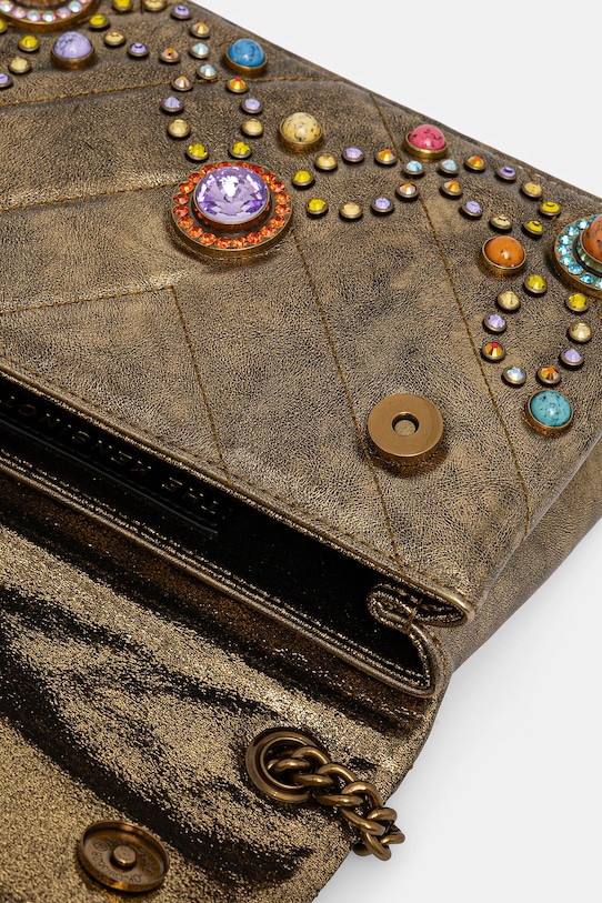 Шкіряна сумочка Kurt Geiger London KENSINGTON 4373060109 золотий