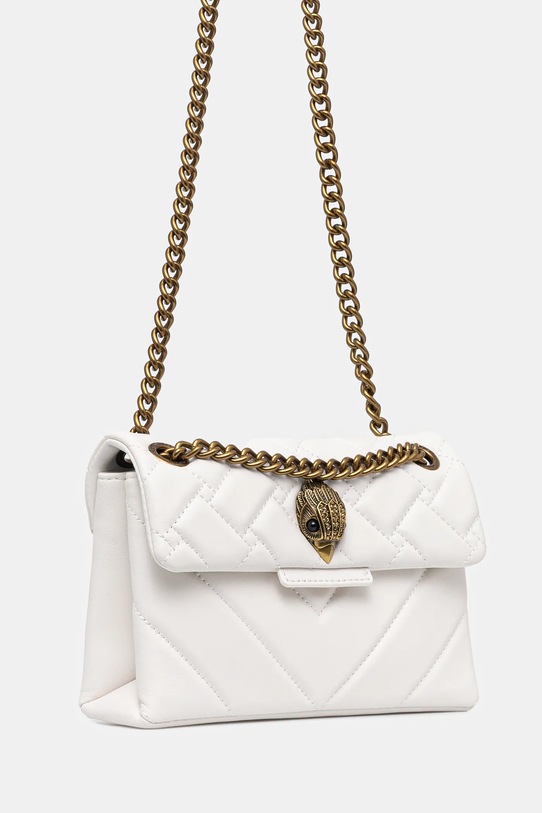 Usnjena torbica Kurt Geiger London KENSINGTON 4372810109 bela SS25