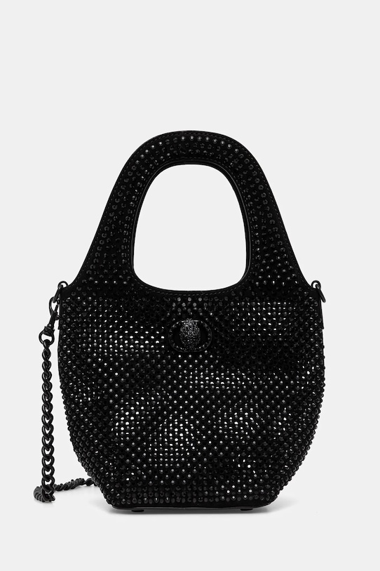 Kurt Geiger London torebka zamszowa CHELSEA skóra zamszowa czarny 4359100209