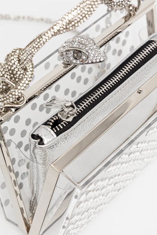 Kurt Geiger London lapos táska 4356463999 ezüst