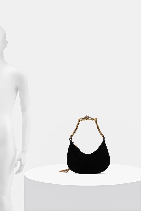 Kurt Geiger London geanta de mana din piele intoarsa CHELSEA 4354600209 negru