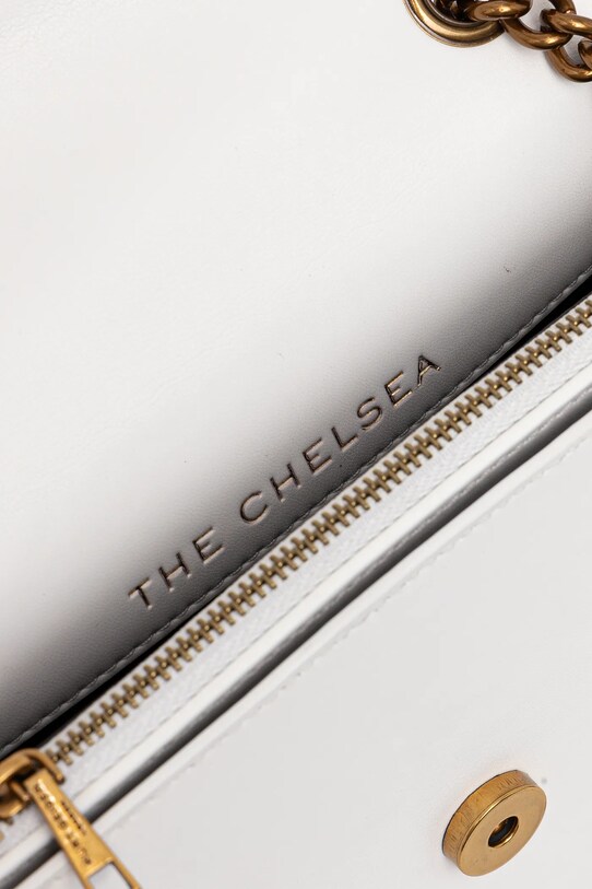 Usnjena torbica Kurt Geiger London CHELSEA bela 3598310109